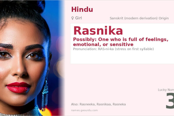 Rasnika Name Meaning — Origin, Gender & Details (2025)