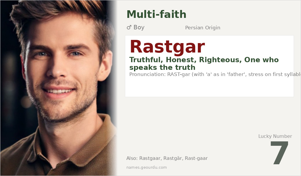 Rastgar Name Meaning and Details