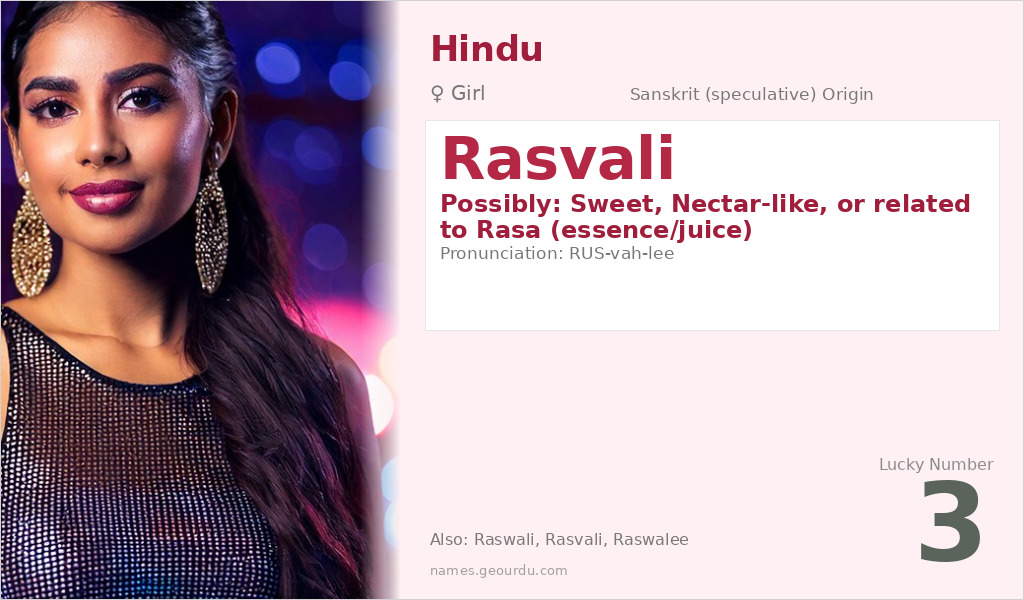 Rasvali Name Meaning and Details