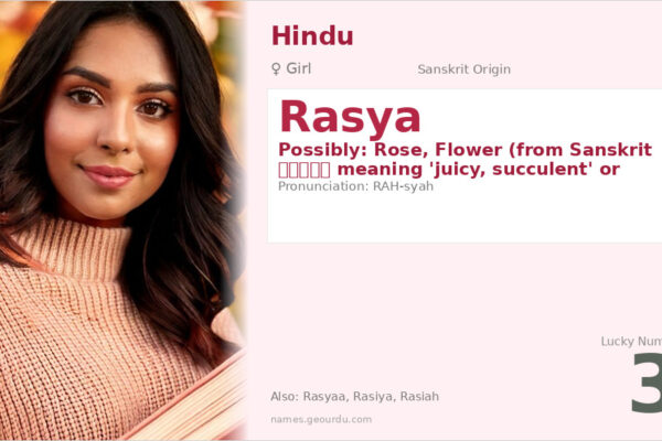 Rasya Name Meaning — Sanskrit Origin, Girl Name & Details (2025)