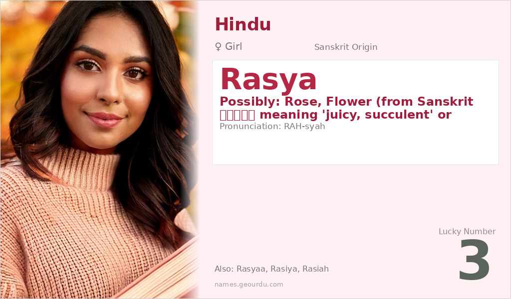Rasya Name Meaning and Details