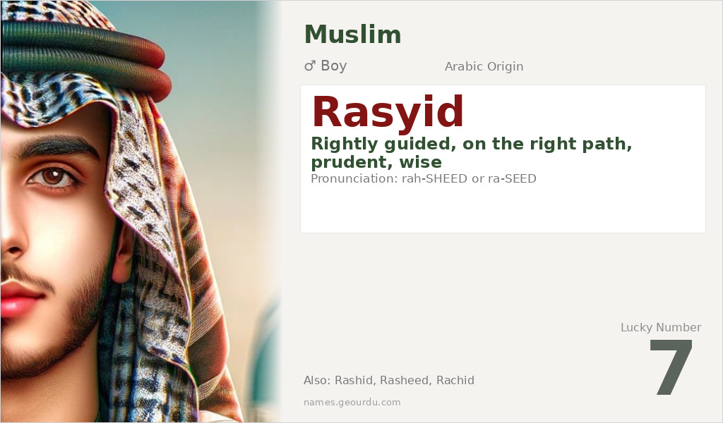 Rasyid Name Meaning and Details