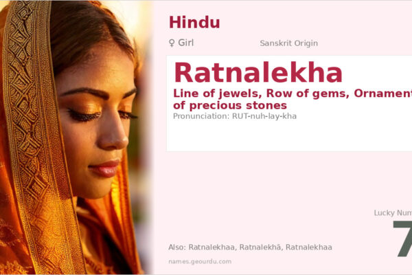 Ratnalekha Name Meaning — Sanskrit Origin, Girl Name & Details (2025)