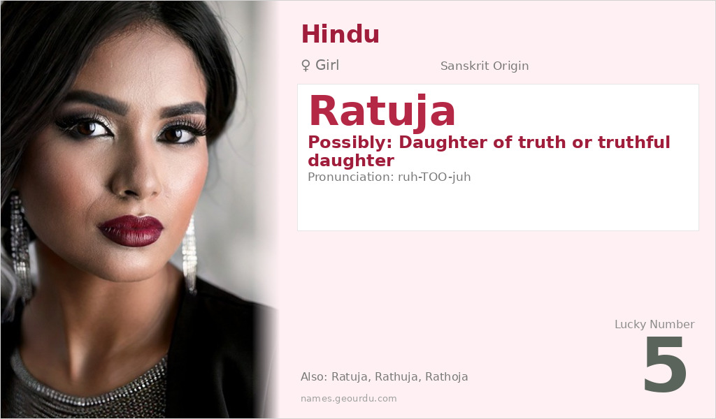Ratuja Name Meaning and Details