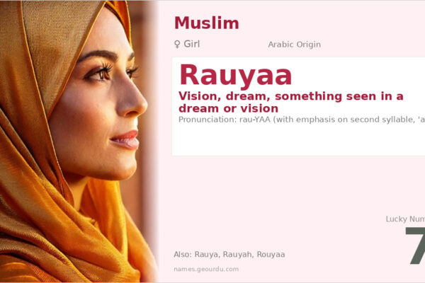 Rauyaa Name Meaning — Arabic Origin, Girl Name & Details (2025)