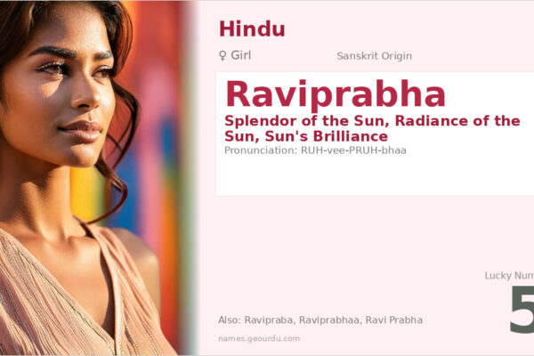 Raviprabha Name Meaning — Sanskrit Origin, Girl Name & Details (2025)