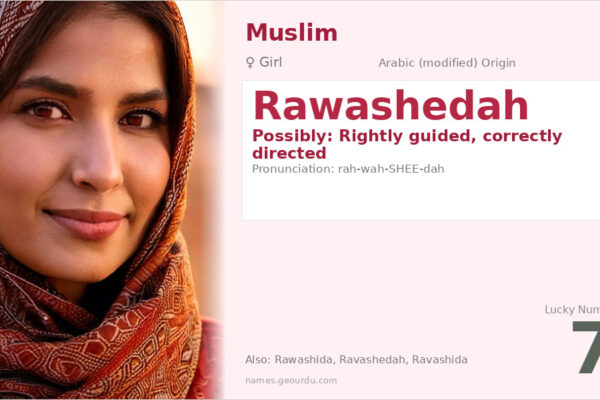 Rawashedah Name Meaning — Origin, Gender & Details (2025)