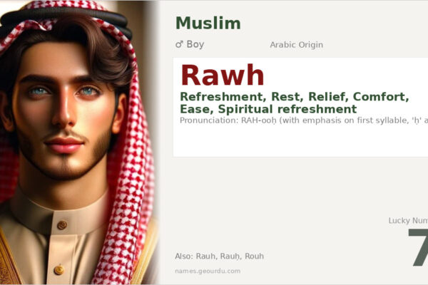 Rawh Name Meaning — Arabic Origin, Boy Name & Details (2025)