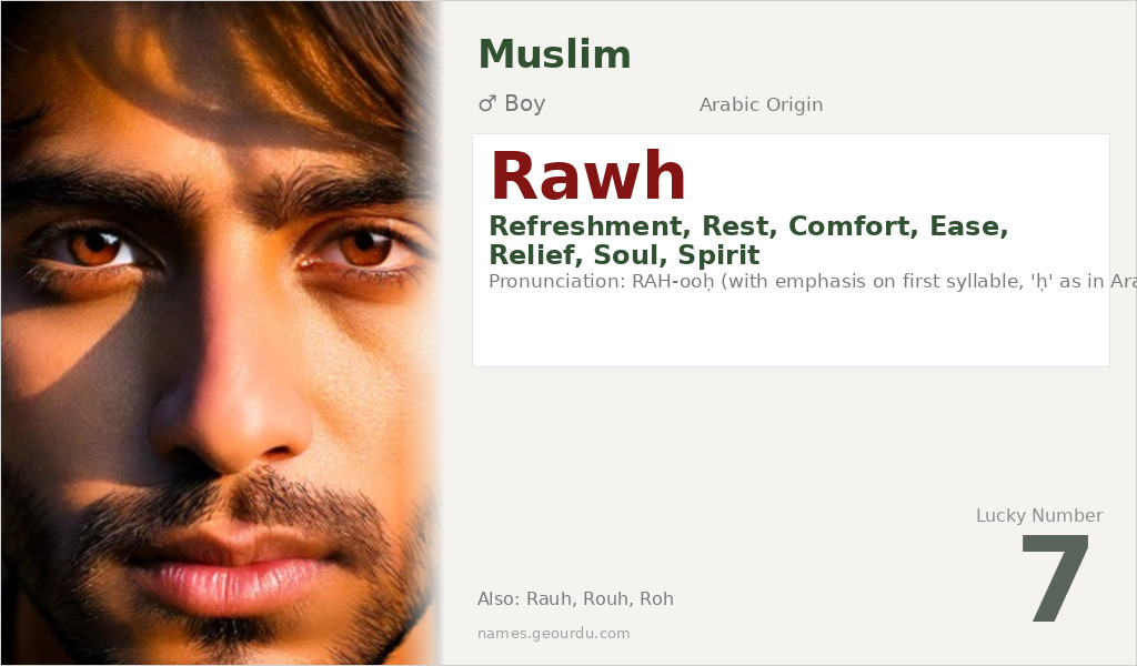 Rawh Name Meaning and Details