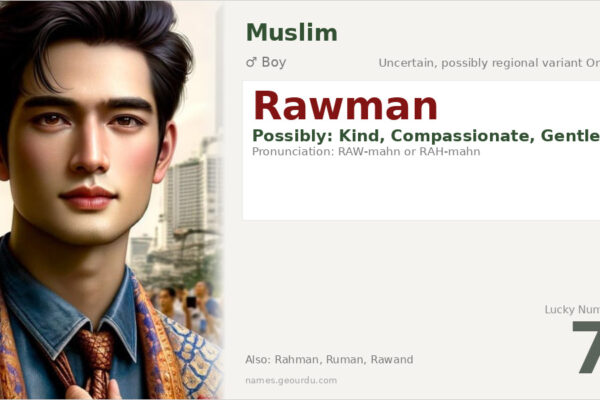 Rawman Name Meaning — Origin, Gender & Details (2025)