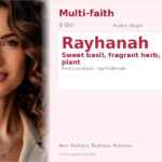 Rayhanah Name Meaning and Details