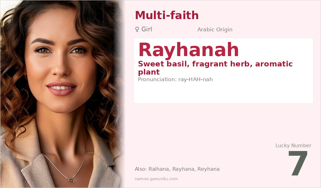 Rayhanah Name Meaning and Details