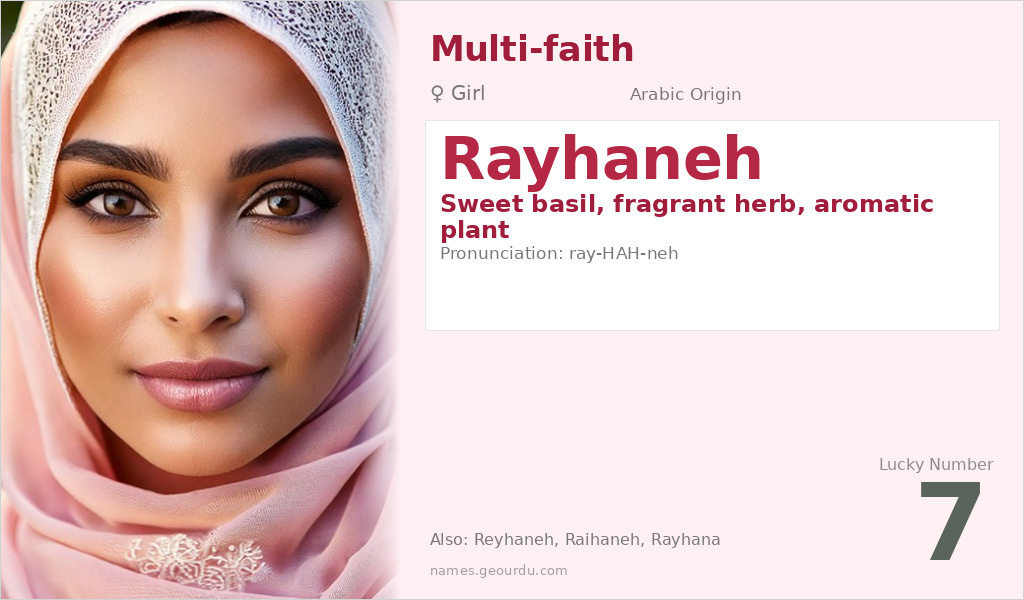 Rayhaneh Name Meaning and Details