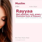 Rayyaa Name Meaning and Details