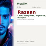 Razaan Name Meaning and Details