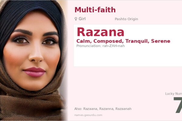 Razana Name Meaning — Pashto Origin, Girl Name & Cultural Significance (2025)