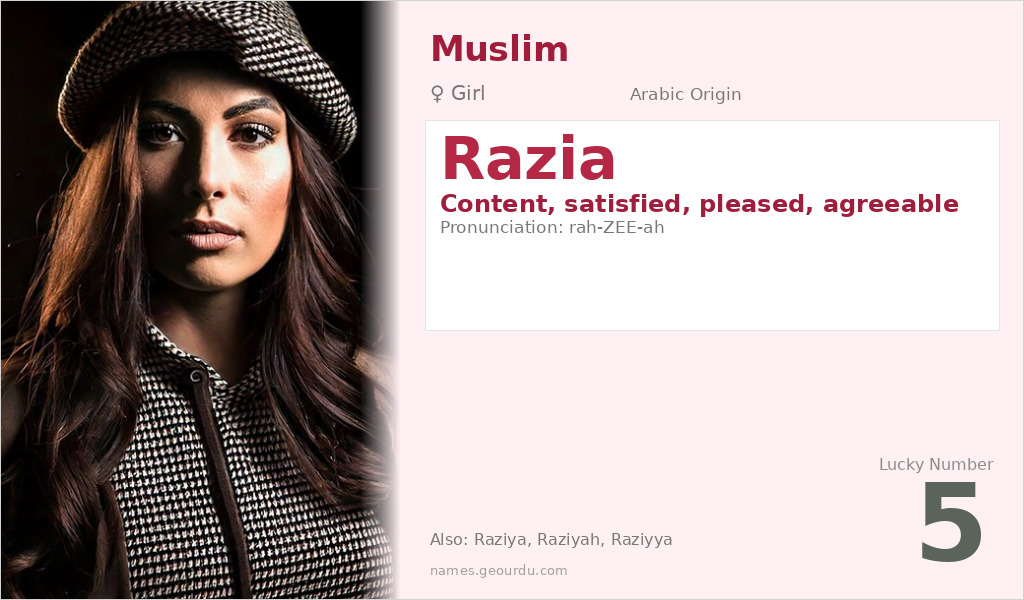 Razia Name Meaning and Details