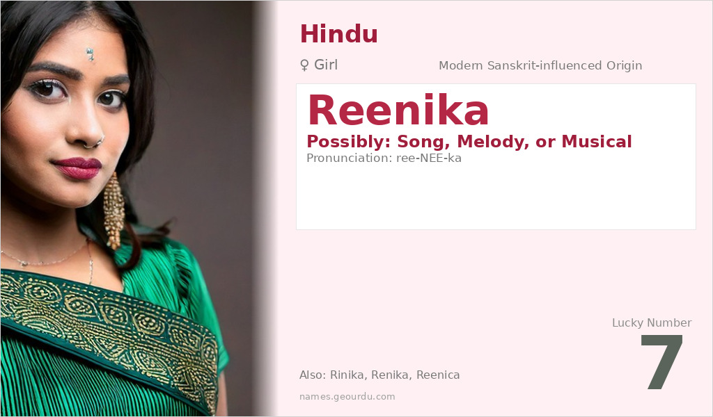 Reenika Name Meaning and Details