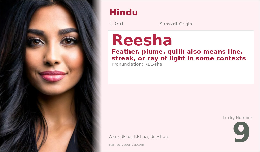 Reesha Name Meaning and Details