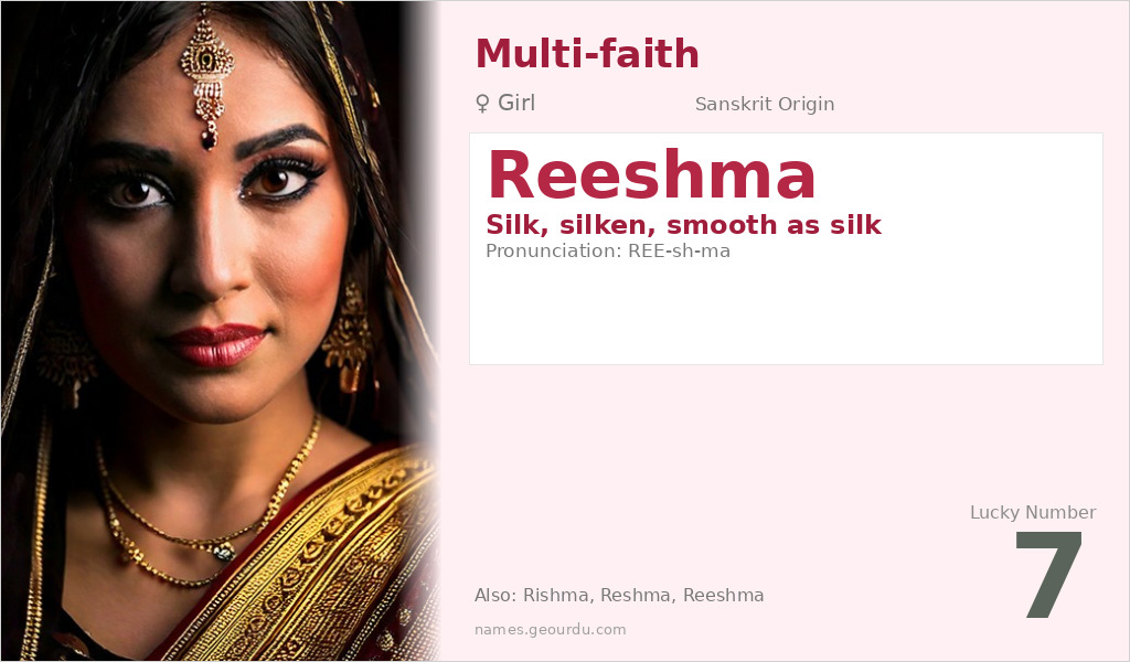 Reeshma Name Meaning and Details