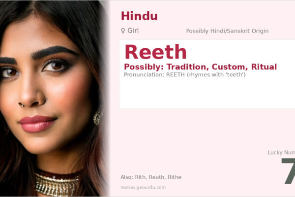 Reeth Name Meaning — Origin, Gender & Details (2025)