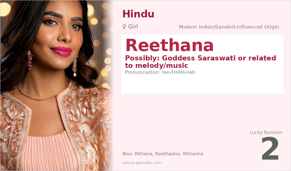 Reethana Name Meaning and Details