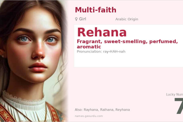 Rehana Name Meaning — Origin, Gender & Details (2025)