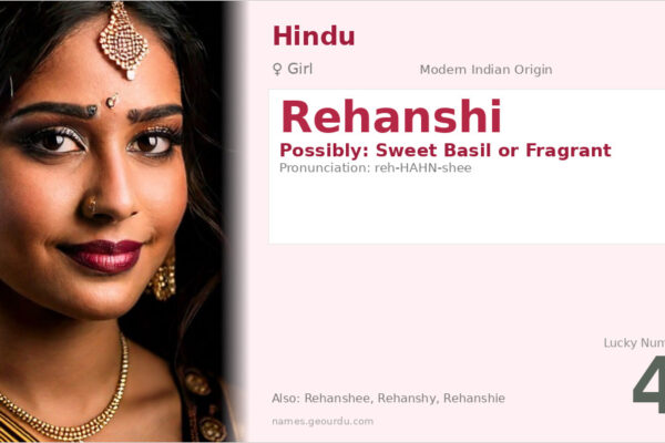 Rehanshi Name Meaning — Origin, Gender & Details (2025)
