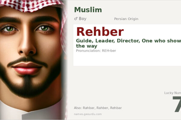 Rehber Name Meaning — Persian Origin, Boy & Details (2025)