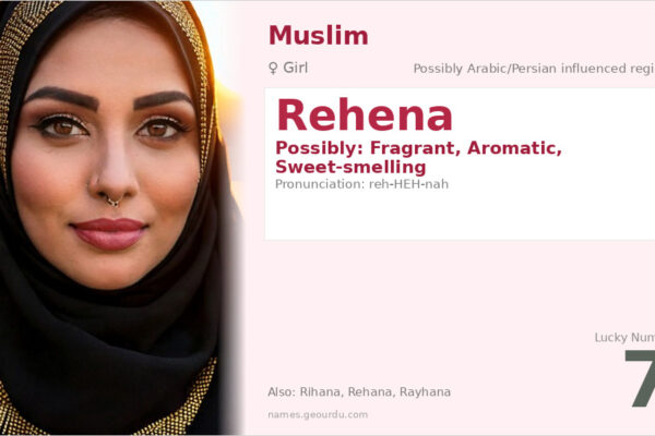 Rehena Name Meaning — Origin, Gender & Details (2025)