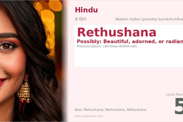 Rethushana Name Meaning — Origin, Gender & Details (2025)