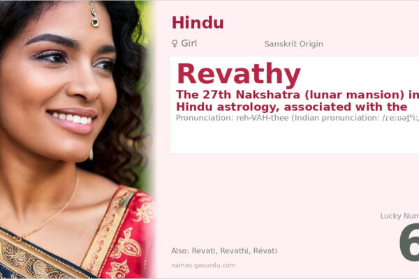 Revathy Name Meaning — Sanskrit Origin, Hindu Girl Name & Astrological Significance (2025)