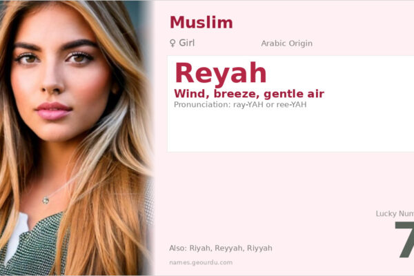 Reyah Name Meaning — Arabic Origin, Girl Name & Details (2025)