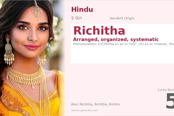 Richitha Name Meaning — Sanskrit Origin, Girl Name & Details (2025)