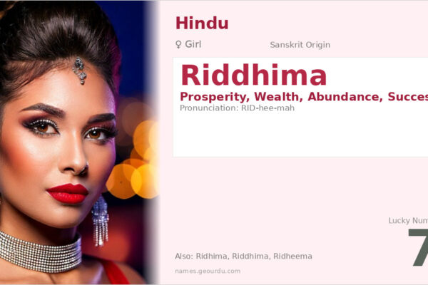 Riddhima Name Meaning — Sanskrit Origin, Girl Name & Details (2025)