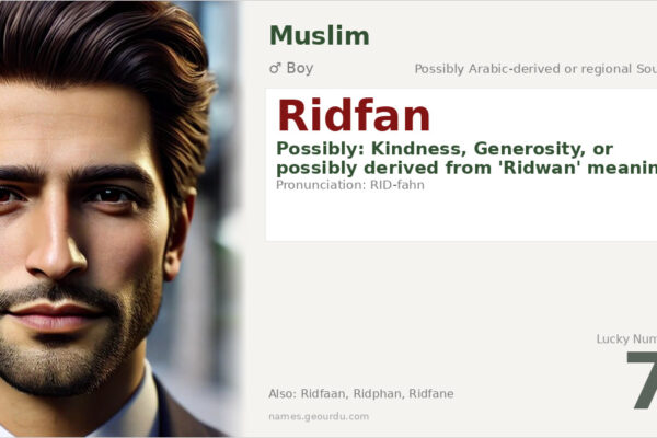 Ridfan Name Meaning — Origin, Gender & Details (2025)