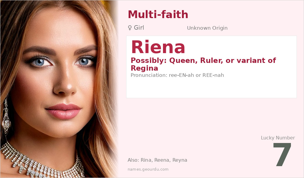 Riena Name Meaning and Details