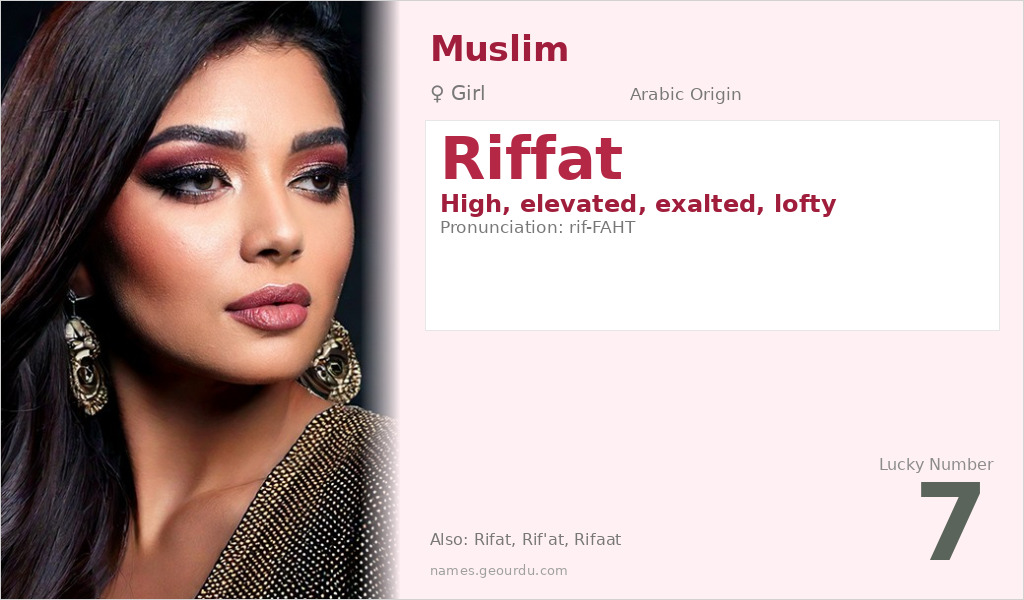 Riffat Name Meaning and Details