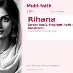 Rihana Name Meaning and Details