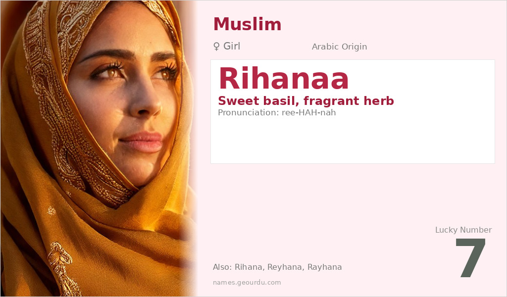 Rihanaa Name Meaning and Details