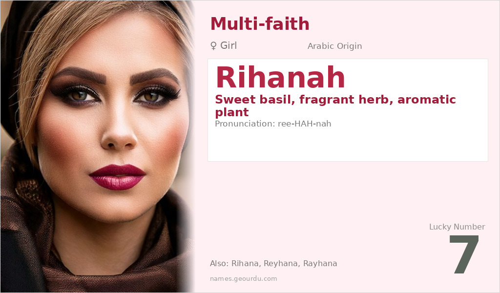 Rihanah Name Meaning and Details