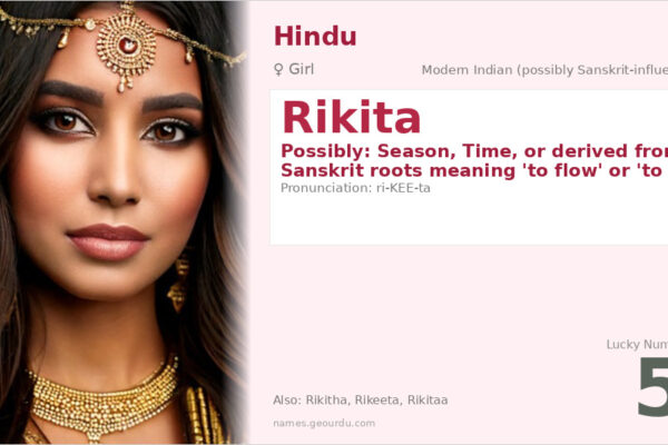 Rikita Name Meaning — Origin, Gender & Details (2025)