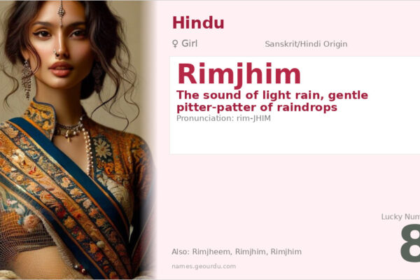 Rimjhim Name Meaning — Sound of Rain, Origin & Details (2025)