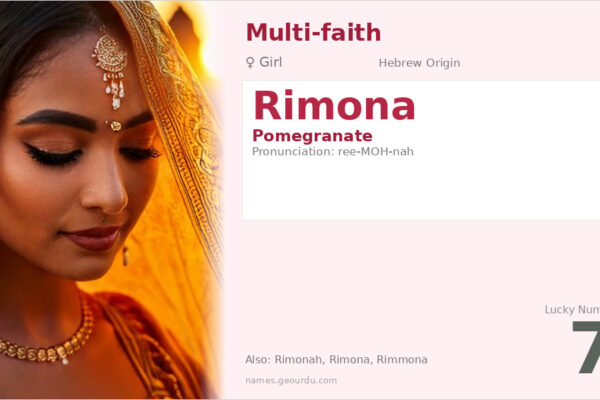 Rimona Name Meaning — Hebrew Origin, Girl Name & Details (2025)