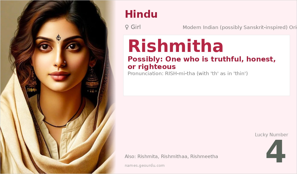 Rishmitha Name Meaning and Details