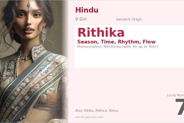 Rithika Name Meaning — Sanskrit Origin, Girl Name & Details (2025)