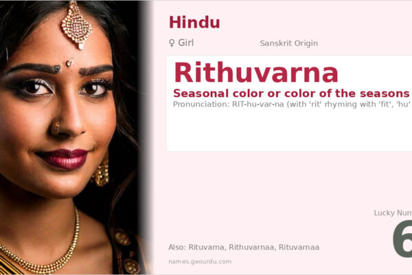 Rithuvarna Meaning — Sanskrit Origin, Girl Name & Details (2025)