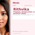 Rithvika Name Meaning and Details