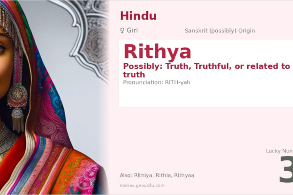 Rithya Name Meaning — Origin, Gender & Details (2025)