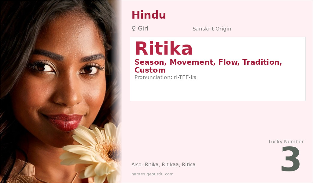 Ritika Name Meaning and Details